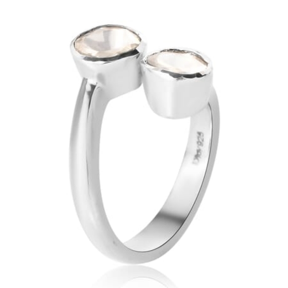 POLKI DIAMOND BYPASS RING - Picture 4 of 11